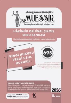 2026 Müessir Vergi Hukuku - Vergi Usul Hukuku - TVS Çıkmış Soru Bankası - 1