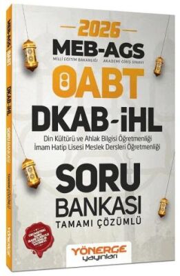 2026 ÖABT MEB-AGS DKAB Din Kültürü ve İHL İmam Hatip Lisesi Öğretmenliği Soru Bankası Çözümlü - 1