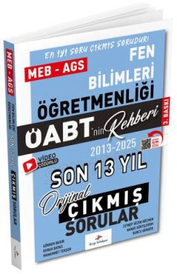 2026 ÖABT MEB-AGS nin Rehberi Fen Bilimleri Öğretmenliği Çıkmış Sorular Son 13 Yıl Çözümlü - 1