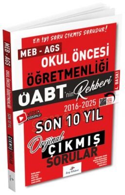 2026 ÖABT MEB-AGS nin Rehberi Okul Öncesi Öğretmenliği Çıkmış Sorular Son 10 Yıl Çözümlü - 1