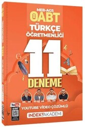 2026 ÖABT MEB-AGS Türkçe Öğretmenliği 11 Deneme Youtube Video Çözümlü - İndeks Akademi Yayıncılık