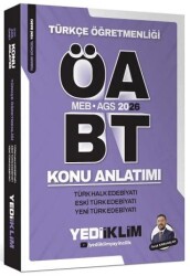 2026 ÖABT MEB-AGS Türkçe Türk Halk, Eski Türk, Yeni Türk Edebiyatı Konu Anlatımı - Yediiklim Yayınları