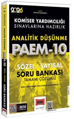 2026 PAEM Komiser Yardımcılığı Sınavlarına Hazırlık Analitik Düşünme Sözel-Sayısal Soru Bankası - 1