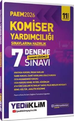 2026 PAEM Komiser Yardımcılığı Sınavlarına Hazırlık Tamamı Çözümlü 7 Deneme - 1