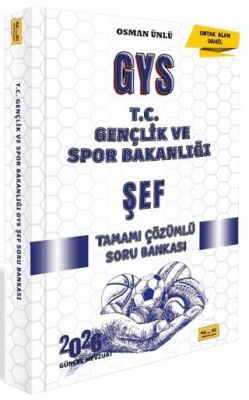 2026 T.C. Gençlik ve Spor Bakanlığı GYS Şef Tamamı Çözümlü Soru Bankası - 1
