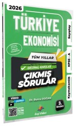 2026 Türkiye Ekonomisi Kaymakamlık KPSS A Sayıştay Tüm Yıllar Tamamı Video Çözümlü Çıkmış Sorular - Dizgi Kitap