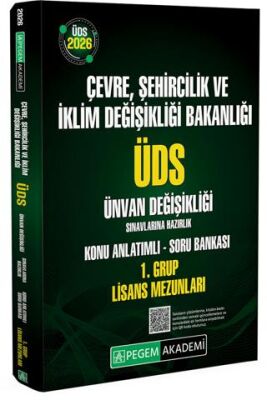 2026 ÜDS Çevre Şehircilik ve İklim Değişikliği Bakanlığı ÜDS Ünvan Değişikliği Sınavlarına Hazırlık - 1