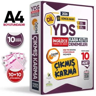 2026 YDS İNGİLİZCE ÖSYM Çıkmış Karma Kara Kutu Deneme Paketi 10lu Dijital Cevaplı - 1