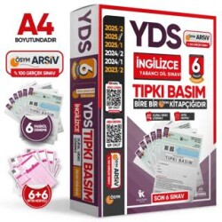 2026 YDS İngilizce ÖSYM Tıpkı Basım Çıkmış Soru 6lı Deneme Paketi Video-PDF Çözümlü Türkiye Geneli - Karakutu Yayın