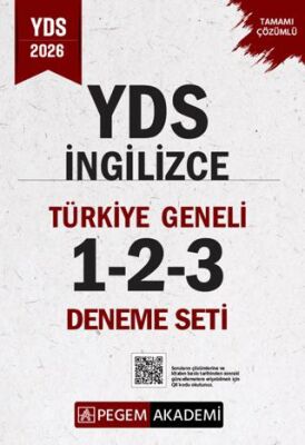 2026 YDS İngilizce Tamamı Çözümlü Türkiye Geneli 1-2-3 3`lü Deneme Seti - 1