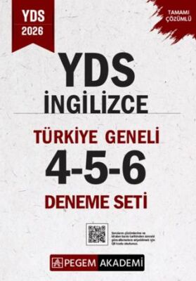 2026 YDS İngilizce Tamamı Çözümlü Türkiye Geneli 4-5-6 3`lü Deneme Seti - 1