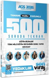 2026 Yeni AGS Son Viraj Serisi Eğitim Bilimleri-Türk Milli Eğitim Sistemi-Mevzuat Tamamı Yazılı Çözü - Yediiklim Yayınları