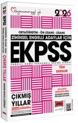 2026 Zihinsel Engelli Adaylar İçin EKPSS GK-GY Tüm Dersler 2016-2024 Çıkmış Sorular Kitabı - 1