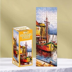 250 Parça Puzzle-Boat Harbor - BKM Kitap