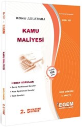 2. Sınıf 3. Yarıyıl Kamu Maliyesi Konu Anlatımlı Soru Bankası - Kod 257 - Egem Eğitim Yayınları
