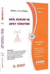 2. Sınıf 3. Yarıyıl Acil Durum Ve Afet Yönetimi Konu Anlatımlı Soru Bankası Güz Dönemi - Egem Eğitim Yayınları