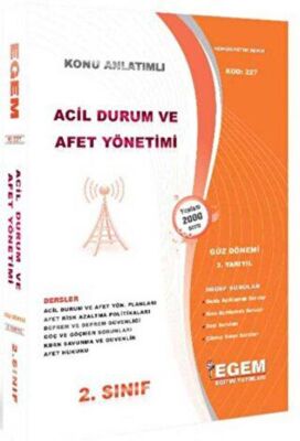 2. Sınıf 3. Yarıyıl Acil Durum Ve Afet Yönetimi Konu Anlatımlı Soru Bankası Güz Dönemi - 1