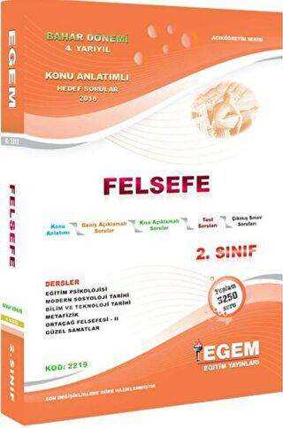 2. Sınıf Felsefe Konu Anlatımlı Soru Bankası - Egem Eğitim Yayınları