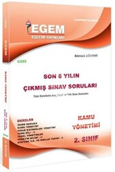 2. Sınıf Kamu Yönetimi Son 6 Yılın Çıkmış Sınav Soruları - Kod C202 - Egem Eğitim Yayınları