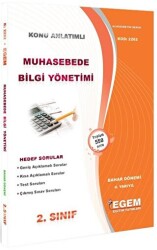 2. Sınıf 4. Yarıyıl Konu Anlatımlı Muhasebede Bilgi Yönetimi - Kod 2262 - Egem Eğitim Yayınları