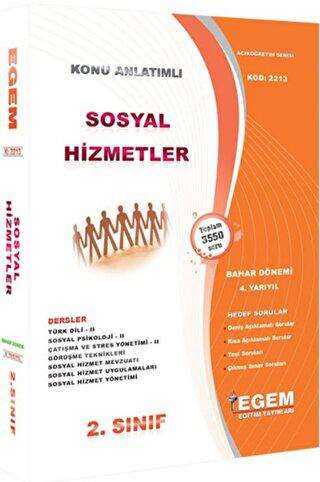 2. Sınıf Sosyal Hizmetler Bahar Dönemi Konu Anlatımlı Soru Bankası 4.Yy - Egem Eğitim Yayınları