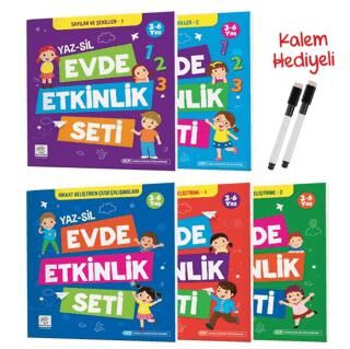 3-6 Yaş Evde Etkinlik Seti YAZ-SİL Kitaplar - 1