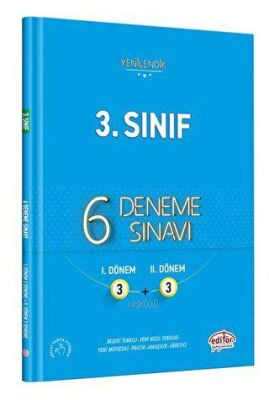 Editör Yayınevi 3. Sınıf 6 Fasiküllü 3+3 Deneme - 1