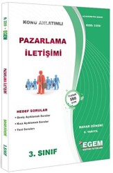 3. Sınıf 6. Yarıyıl Konu Anlatımlı Pazarlama İletişimi - Kod 3359 - Egem Eğitim Yayınları