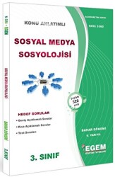3. Sınıf 6. Yarıyıl Konu Anlatımlı Sosyal Medya Sosyolojisi - Kod 3360 - Egem Eğitim Yayınları