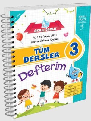 Damla Yayınevi - Bayilik 3. Sınıf Akıllı Damla Tüm Dersler Defterim - 1
