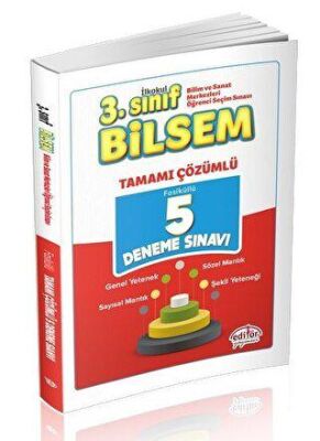 Editör Yayınevi 3. Sınıf BİLSEM Tamamı Çözümlü 5 Deneme - 1