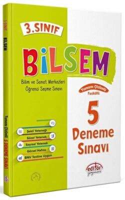 Editör Yayınevi 3. Sınıf Bilsem Çözümlü 5 Deneme Sınavı - - 1