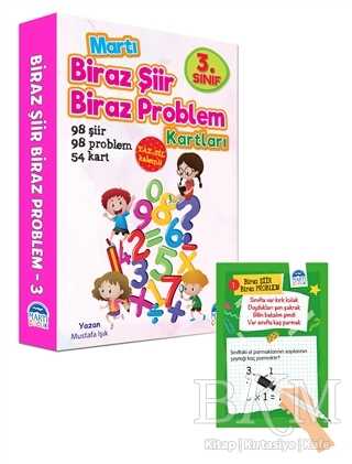 3. Sınıf Biraz Şiir Biraz Problem Kartları - Yaz Sil Kalemli - Martı Çocuk Yayınları