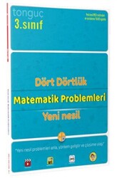 Tonguç Akademi 3. Sınıf Dört Dörtlük Matematik Problemleri Yeni Nesil - Tonguç Akademi