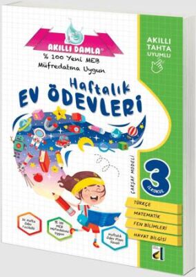 Damla Yayınevi - Bayilik 3. Sınıf - Akıllı Damla Haftalık Ev Ödevleri - 1