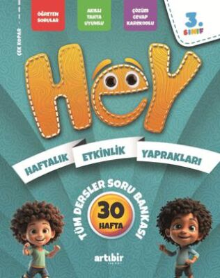 3. Sınıf Hey Haftalık Eğitim Yaprakları Tüm Dersler Soru Bankası - 1