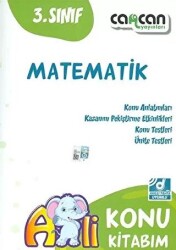 Cancan Yayınları 3. Sınıf Matematik Konu Kitabım - Cancan Yayınları