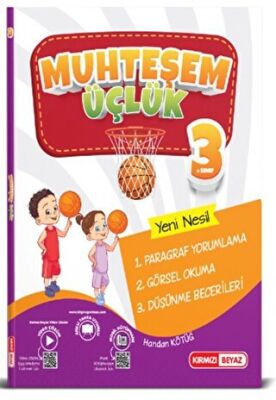 Kırmızı Beyaz Yayınları 3. Sınıf Muhteşem Üçlük Paragraf Soru Bankası - 1