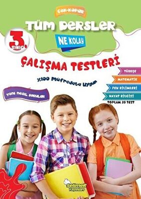 Selimer Yayınları 3. Sınıf Tüm Dersler Çek-Kopar Ne Kolay Çalışma Testleri - 1