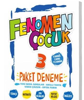 Fenomen Yayınları 3. Sınıf Tüm Dersler Paket Deneme 7 Deneme Fenomen Çocuk - 1
