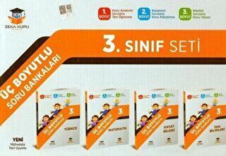 Zeka Küpü Yayınları 3. Sınıf Tüm Dersler Üç Boyutlu Soru Bankası Seti - 1