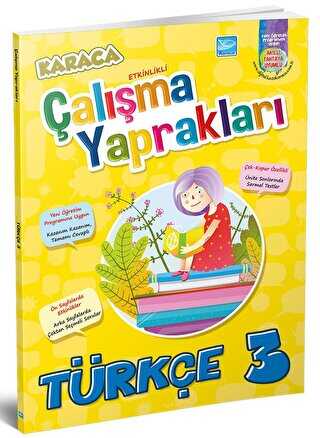Karaca Eğitim Yayınları 3. Sınıf Türkçe Etkinlikli Soru Bankası Çalışma Yaprakları
