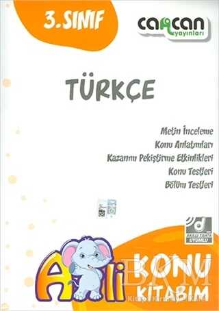 Cancan Yayınları 3. Sınıf Türkçe Konu Kitabım