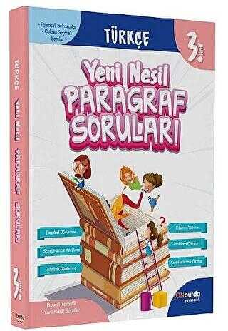 ONburda Yayınları 3. Sınıf Türkçe Yeni Nesil Paragraf Soruları