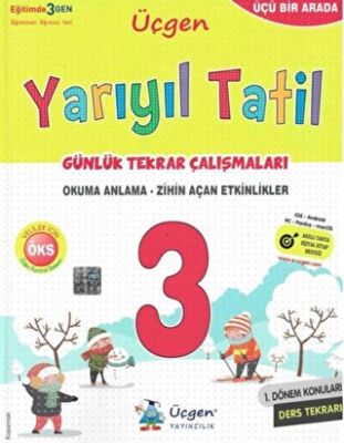 Üçgen Yayıncılık 3. Sınıf Yarıyıl Tatil Günlük Tekrar Çalışmaları - 1