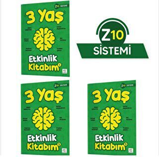 3 Yaş Etkinlik Kitabım Seti Z10 Sistemi - 1