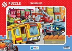 30 Parça Puzzle Transports Taşıtlar - Blue Focus Yayınları