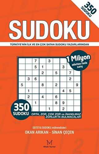 350 Sudoku Turuncu Kapak