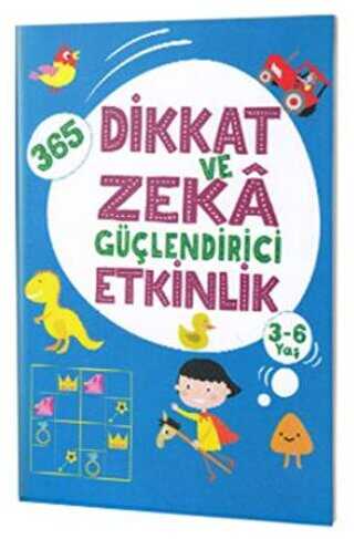 365 Dikkat ve Zeka Güçlendirici Etkinlik Mavi - Çocuk Gezegeni