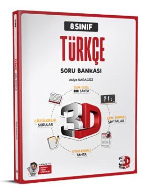 3D Yayınları 8. Sınıf Türkçe Soru Bankası - 1